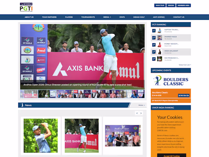 Cover image for High-Performance Sports Platform for PGTI