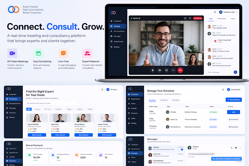 Cover image for Meeting Consultancy Platform - Real-Time Client Connection