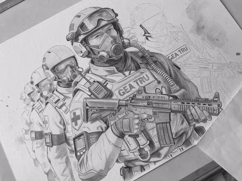 Cover image for Dynamic Special Ops Illustration: Gear Precision & Realism