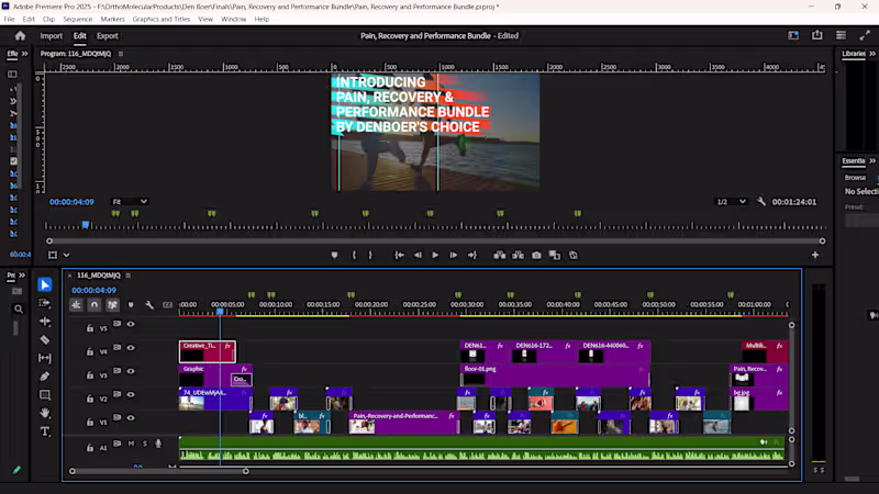 Cover image for Video editing services for all needs.