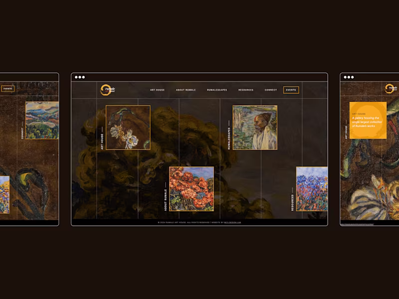Cover image for Rumale Art House: Development of responsive website