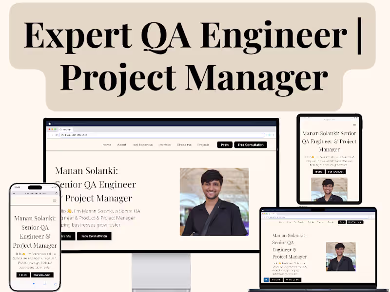 Cover image for Project Management | Product Manager | QA Engineer