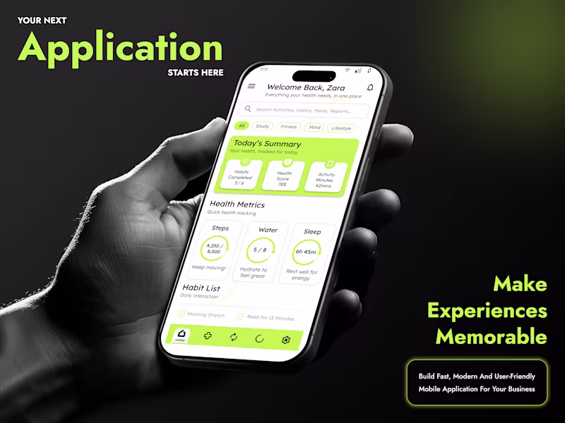 Cover image for Modern Mobile App UI Design for Startups & Businesses