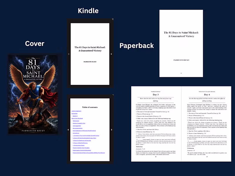 Cover image for Spiritual book for amazon KDP formatting