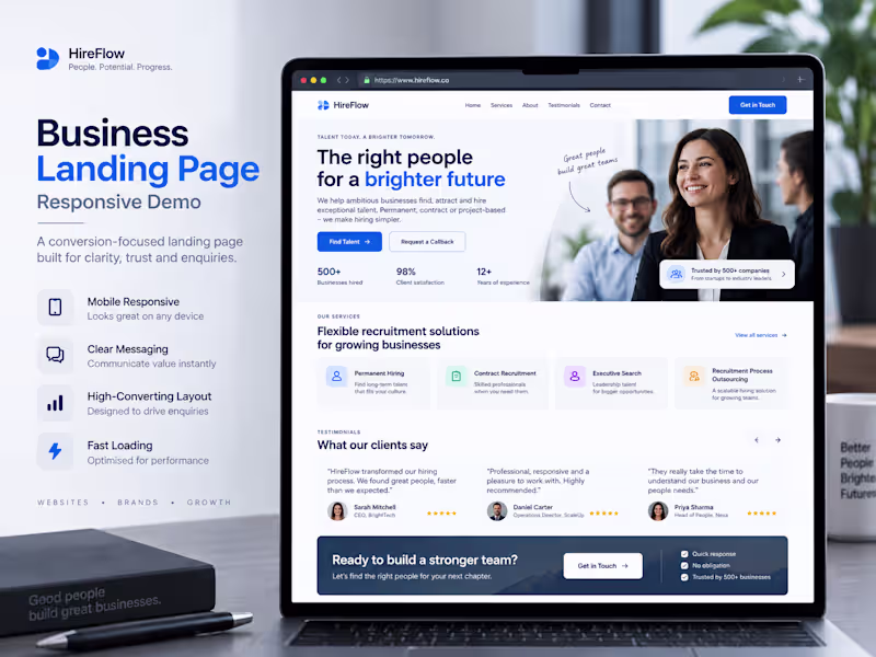 Cover image for Business Landing page demo