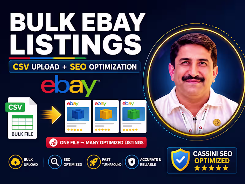 Cover image for Bulk eBay Listings via CSV
