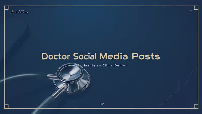 Cover image for Social Media Post Design for Doctors and Clinics