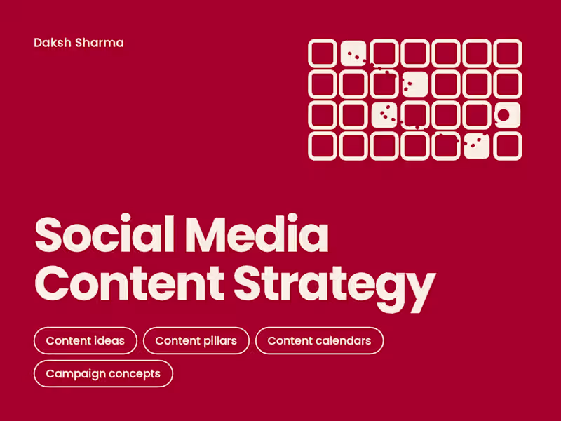 Cover image for Social Media Content Strategy