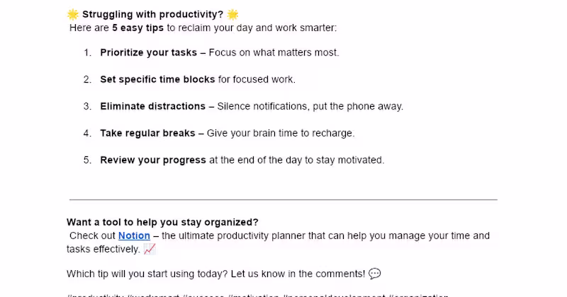 Cover image for 5 Productivity Tips for Smarter Work