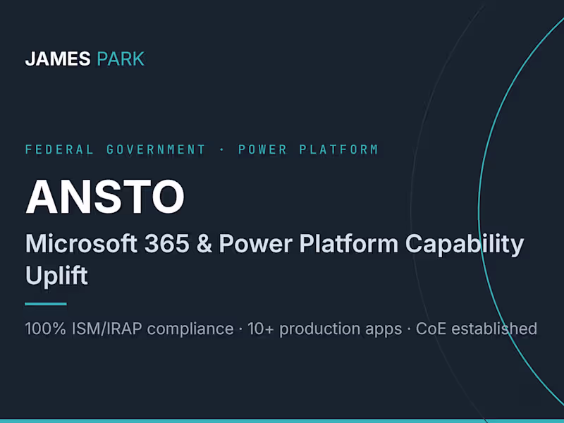 Cover image for ANSTO: Microsoft 365 & Power Platform Capability Uplift