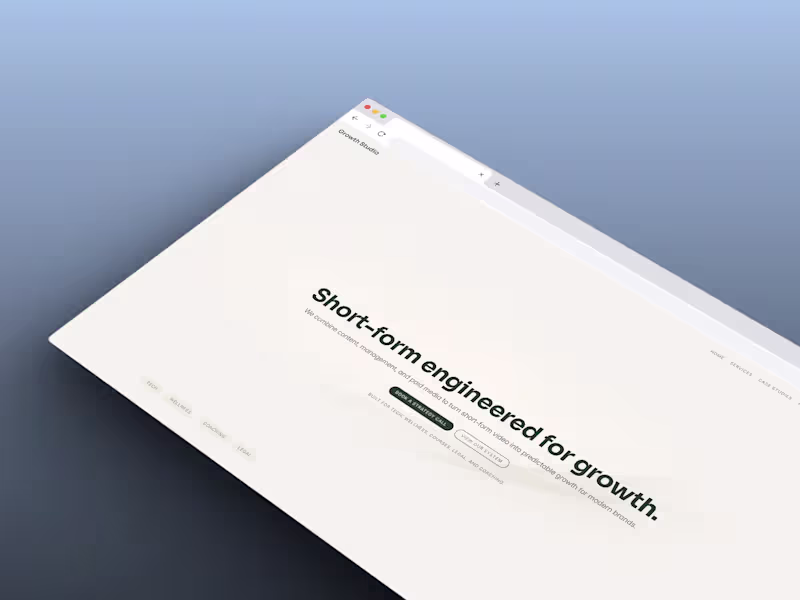 Cover image for A landing page template for