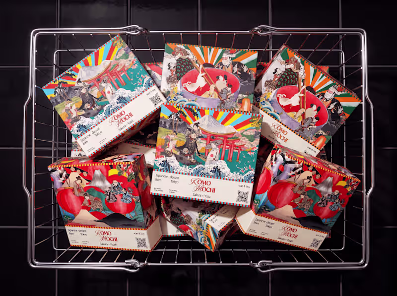 Cover image for KOMO MOCHI | Food Brand, Branding, Packaging, Logo
