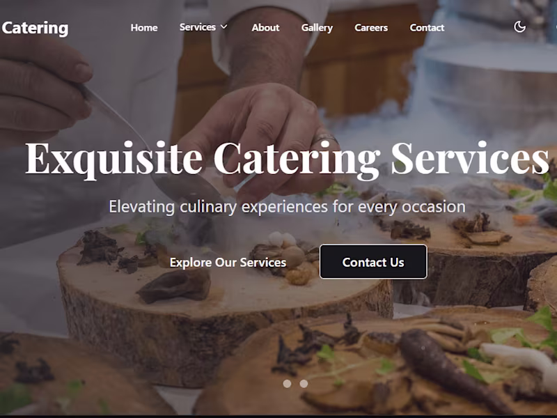 Cover image for Catering Services Website