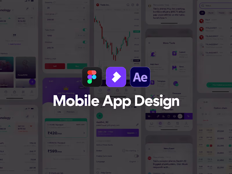 Cover image for Mobile App UI/UX Design