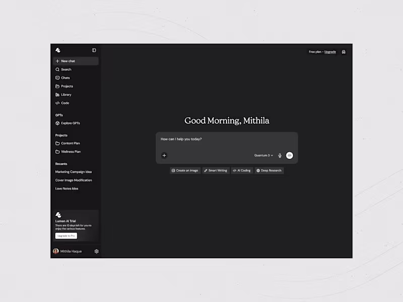 Cover image for Lumen AI: UI Design for