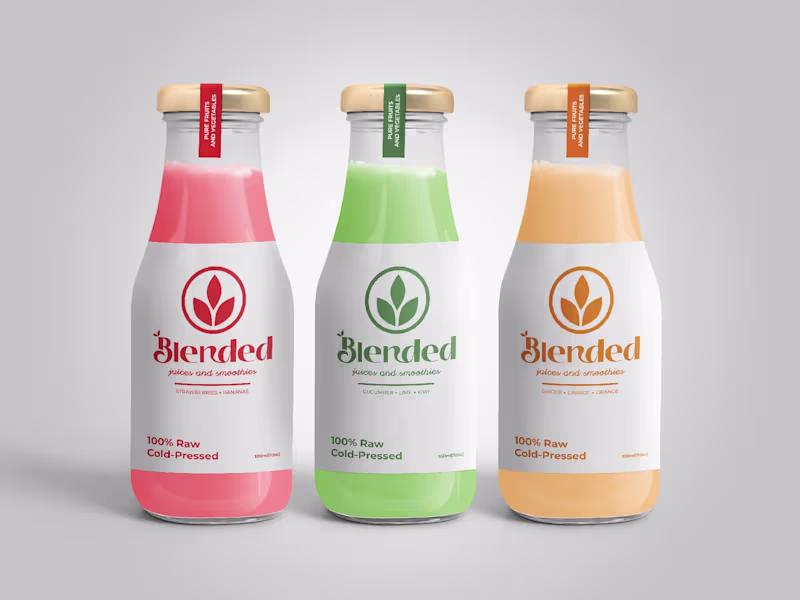 Cover image for Blended - Healthy juices and Smoothies brand