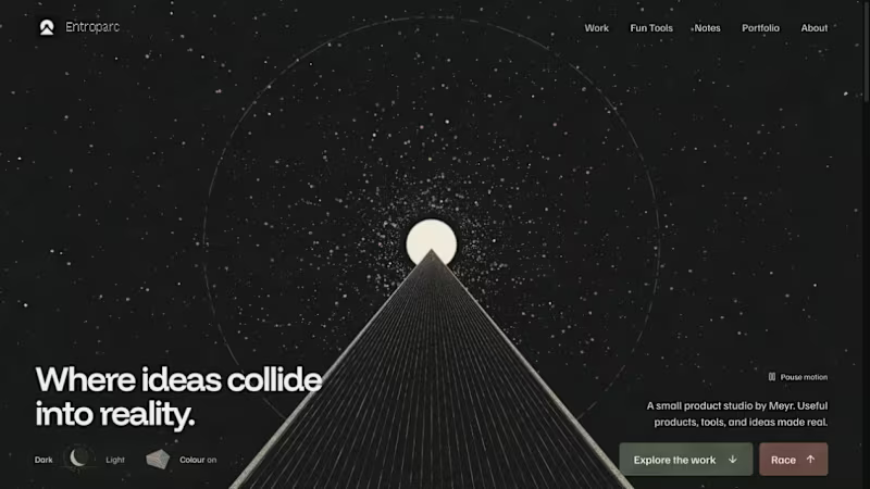 Cover image for Entroparc — Independent studio website