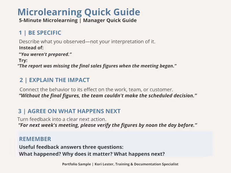 Cover image for A 5-minute microlearning quick guide