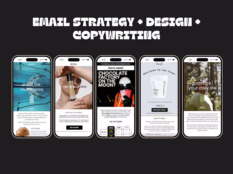Cover image for Email Marketing Strategy + Design + Copywriting
