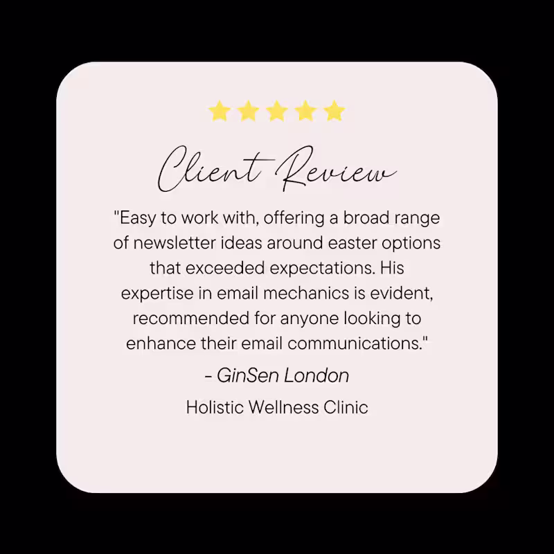 Cover image for Just a few of testimonials