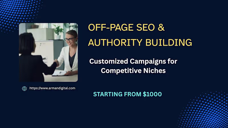 Cover image for Complete Off-Page SEO & Authority Building Campaign