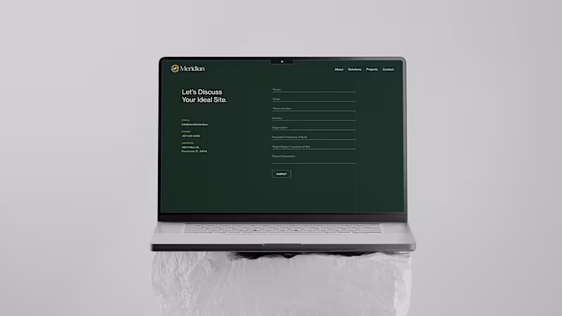 Cover image for Agency / Meridian
Web design for