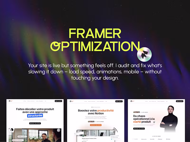 Cover image for Framer Website Optimization
