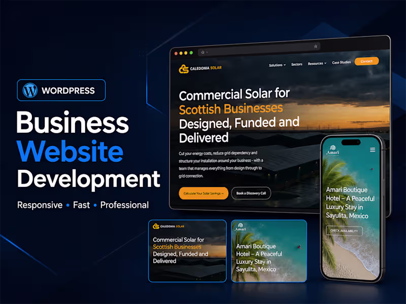 Cover image for WordPress Business Website Design & Development