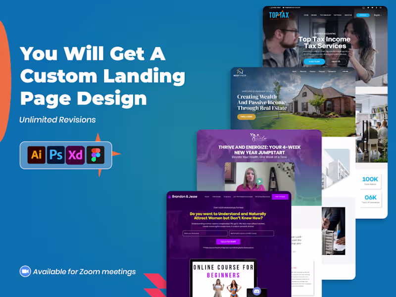 Cover image for You will get WordPress Landing Page with High Conversion Rate