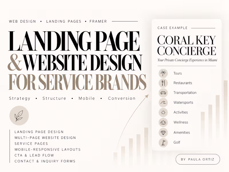 Cover image for Landing Page & Website Design for Service Brands