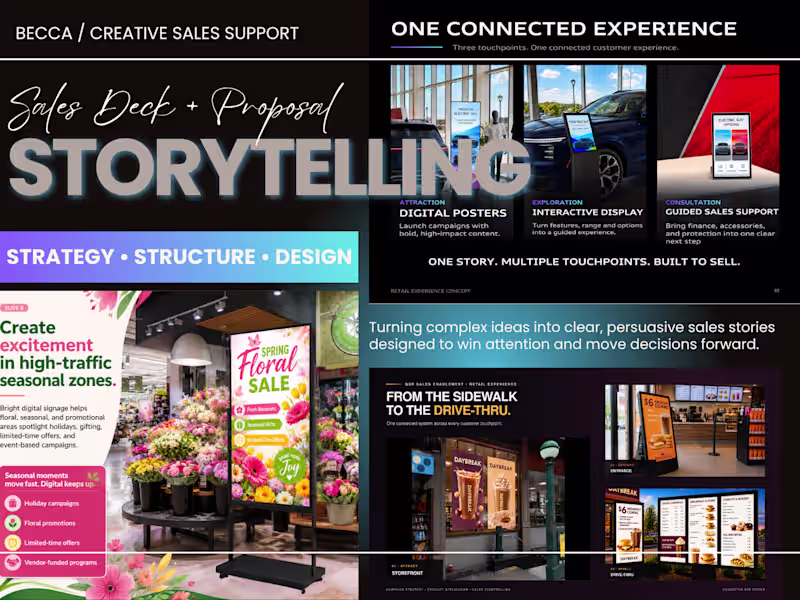 Cover image for Sales Deck + Proposal Storytelling