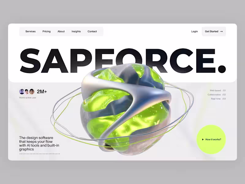 Cover image for Custom 3D Animation for Website Design