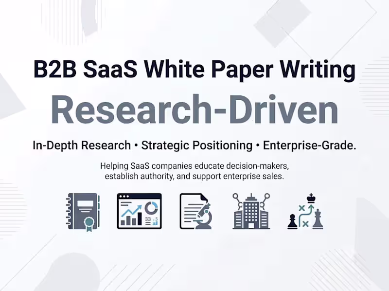 Cover image for B2B SaaS White Papers That Build Authority & Generate Leads. 