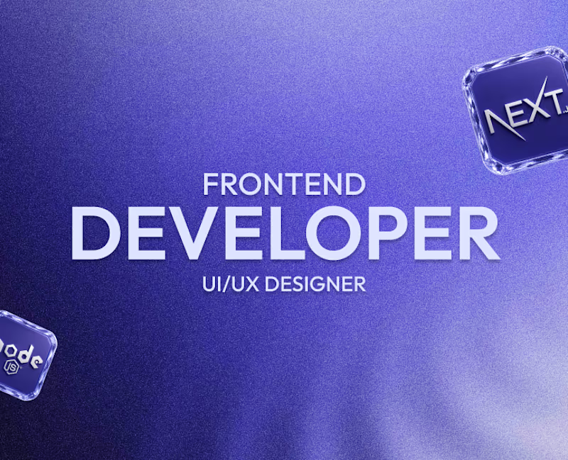 Cover image for Frontend Developer