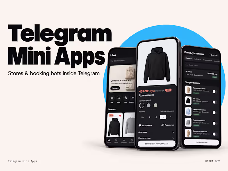 Cover image for Telegram Mini App Development | Online Stores & Booking Bots