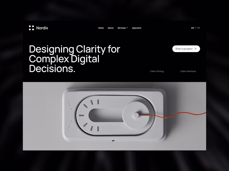 Cover image for Digital consulting landing page concept