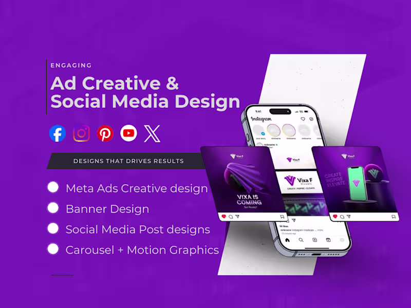 Cover image for Engaging creative ad designer, post and banner