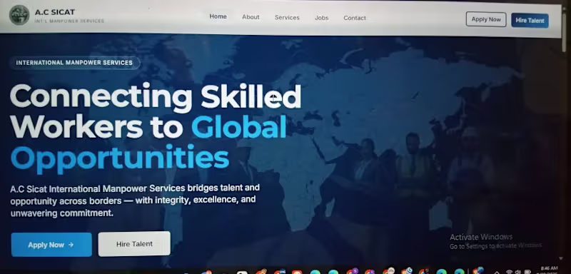 Cover image for International man power service