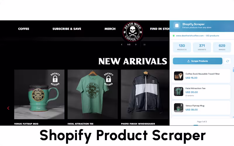Cover image for Shopify Products Scraper - Extension

Scrape