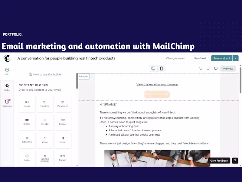 Cover image for Built and managed email marketing