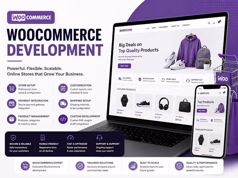 Cover image for WooCommerce Website Development