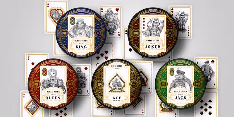 Cover image for Card Series for Noble Otter Soap Co. :: Behance