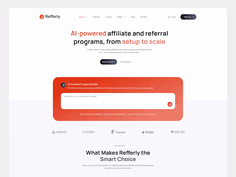 Cover image for AI-Powered Affiliate & Referral SaaS Framer Template