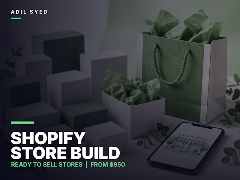 Cover image for Shopify Store Build, Ready to Sell