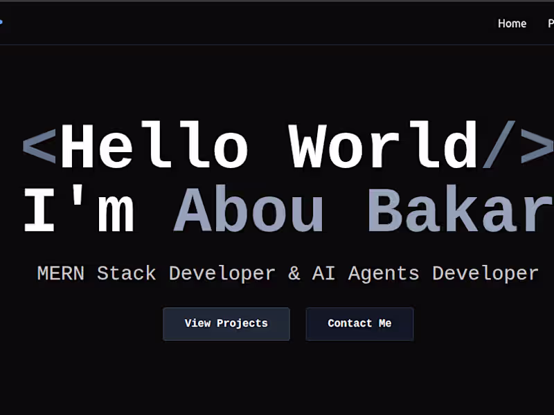 Cover image for Developer Portfolio