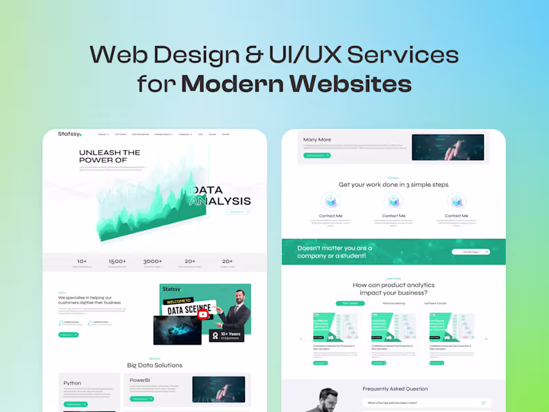 Cover image for Sleek & modern website design
