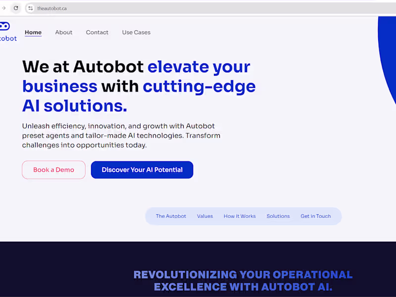 Cover image for Autobot - AI Solutions for Business Efficiency and Growth