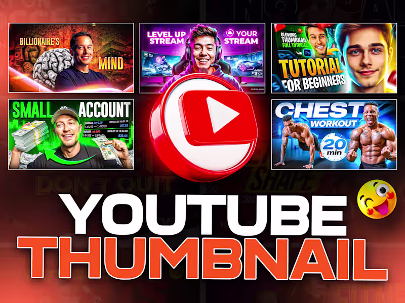 Cover image for Design high CTR youtube thumbnails in 24 hours