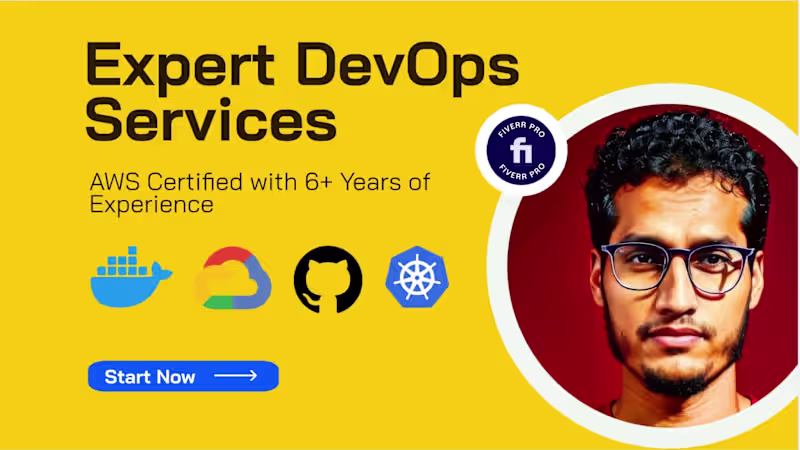 Cover image for I will help in docker kubernetes cicd, AWS azure devops cloud