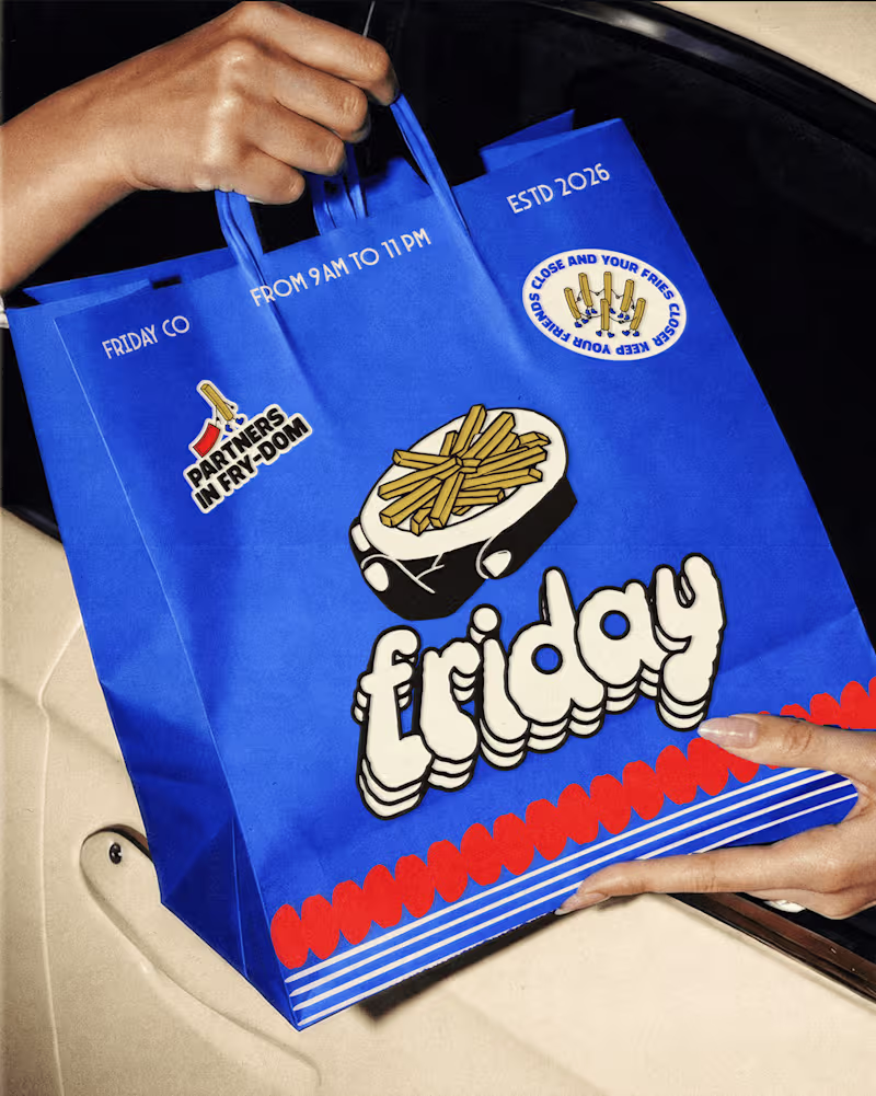 Cover image for FRIDAY | LOGO DESIGN AND BRANDING | FAST FOOD BRANDING